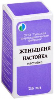 ЖЕНЬШЕНЯ НАСТОЙКА 25мл Тульская фармацевтическая фабрика ООО