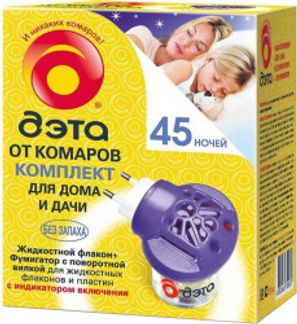 ДЭТА комплект (универсальный фумигатор+жидкость 45 ночей) Химик