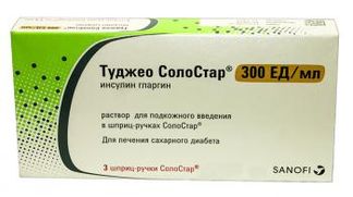 ТУДЖЕО СОЛОСТАР 300ЕД/мл 1,5мл 3 шт. раствор для подкожного введения картр. в шпр.-ручк. Санофи-Авентис дойчланд Гмбх