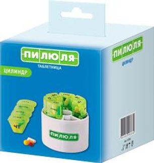ПИЛЮЛЯ таблетница арт.3739 на 7 дней Цилиндр Ningbo suntem industry&Trading