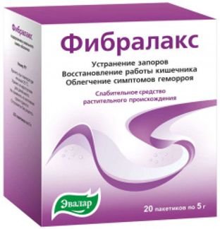 ФИБРАЛАКС 5г 20 шт. порошок для приготовления раствора для приема внутрь Эвалар
