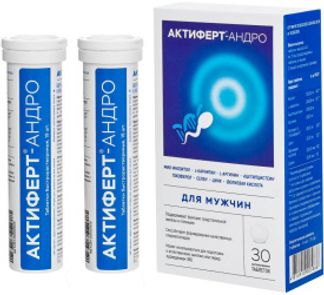 АКТИФЕРТ-АНДРО таблетки быстрорастворимые 30 шт. Юнайтед фарма лэбораториз ООО