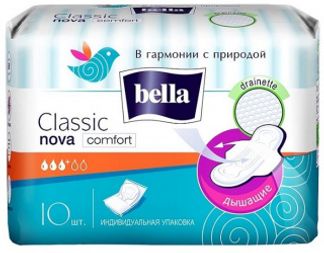 БЕЛЛА НОВА КЛАССИК КОМФОРТ прокладки гигиенические 10 шт. TZMO S.A.