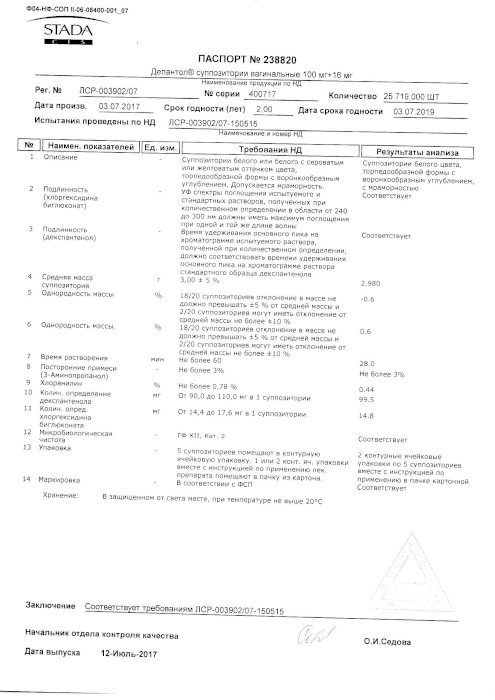 Депантол Свечи Цена В Ростове На Дону