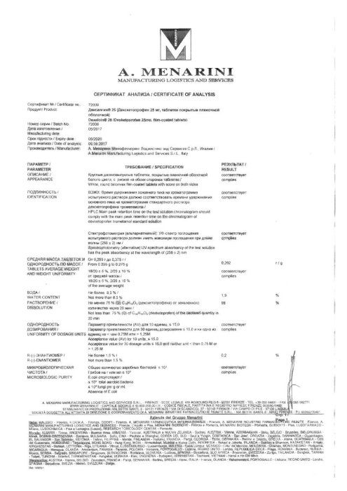 Дексалгин 25 25мг 10 шт. таблетки покрытые пленочной оболочкой