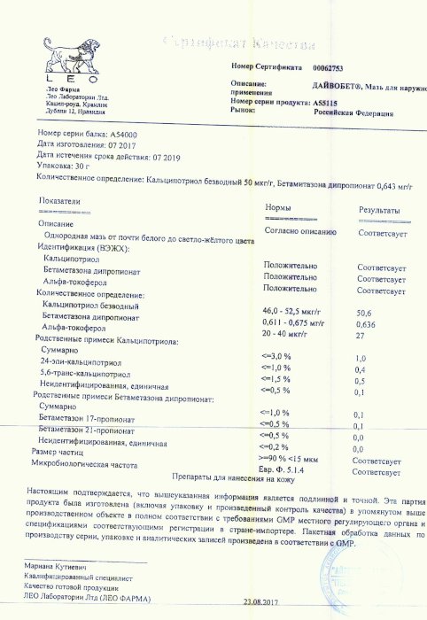 Сертификаты Дайвобет