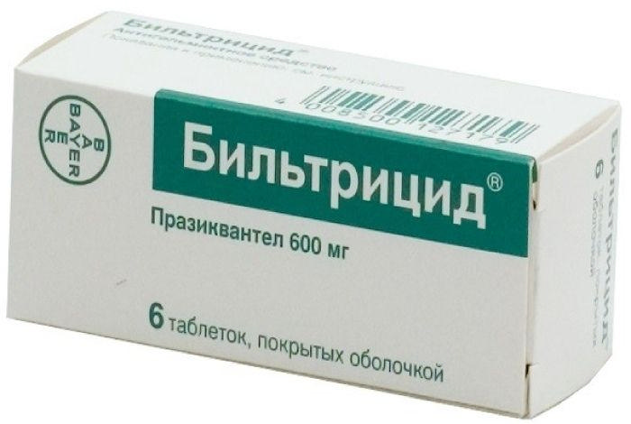 БИЛЬТРИЦИД таблетки 600 мг 6 шт.
