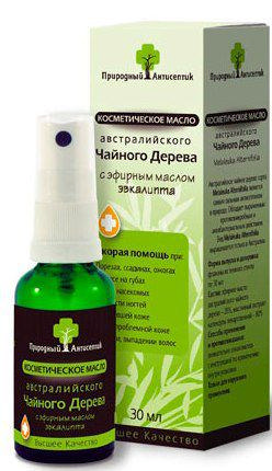 

ПРИРОДНЫЙ АНТИСЕПТИК масло косметическое Австралийского чайного дерева с Эвкалиптом 30мл Аспера
