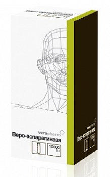 ВЕРО-АСПАРАГИНАЗА лиофилизат для приготовления раствора для внутривенного и подкожного введения 10000 ме 1 шт.