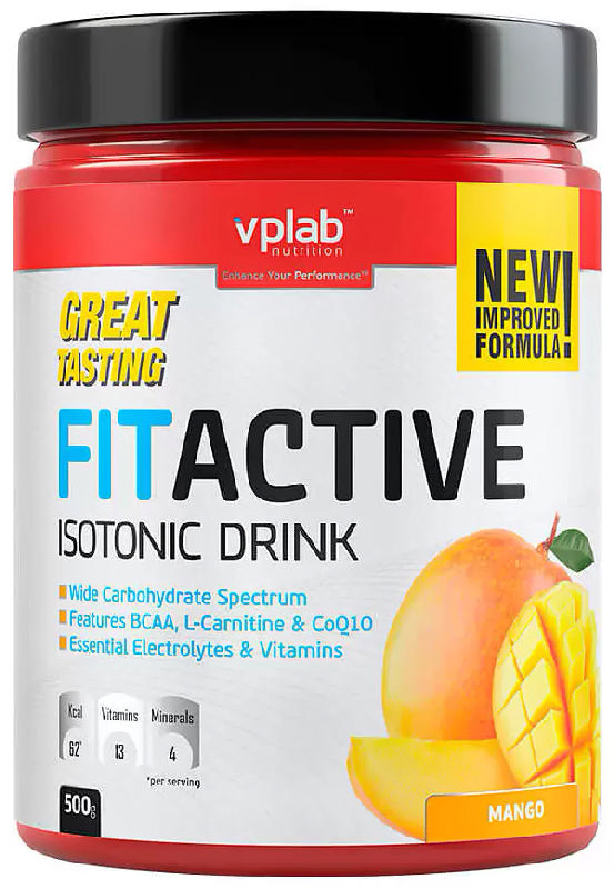 

ВПЛАБ ФИТ АКТИВ ИЗОТОНИК ДРИНК порошок Манго 500г