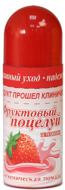 

ФРУКТОВЫЙ ПОЦЕЛУЙ помада гигиеническая Клубника 3,5г