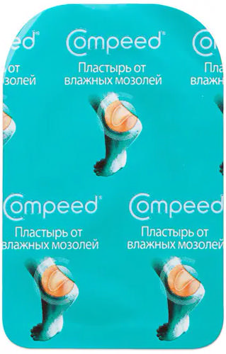 

КОМПИД пластырь от влажных мозолей на ногах средний 1 шт. Джонсон & Джонсон