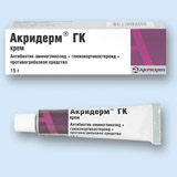 АКРИДЕРМ ГК 30г мазь д/наружного применения АКРИДЕРМ ГК 30г мазь д/наружного применения
