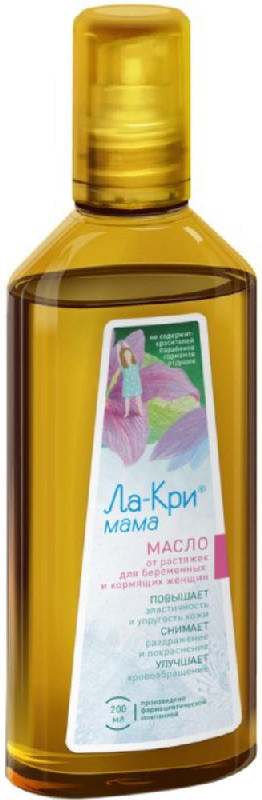 

ЛА-КРИ МАМА масло для профилактики растяжек 200мл Вертекс
