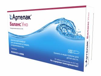 АРТЕЛАК БАЛАНС УНО р-р офтальмологический увлажняющий N30 АРТЕЛАК БАЛАНС УНО р-р офтальмологический увлажняющий N30