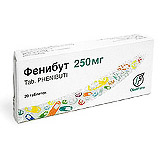 ФЕНИБУТ 250мг N50 таб. Обнинская ХФК ФЕНИБУТ 250мг N50 таб. Обнинская ХФК