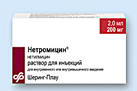 НЕТРОМИЦИН 200мг/2мл N1 р-р д/инъекций НЕТРОМИЦИН 200мг/2мл N1 р-р д/инъекций