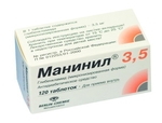 МАНИНИЛ 3,5мг N120 таб. МАНИНИЛ 3,5мг N120 таб.
