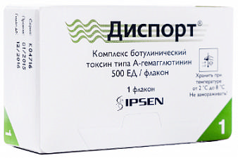 

ДИСПОРТ лиофилизат для приготовления раствора для инъекций 500 ЕД 1 шт.