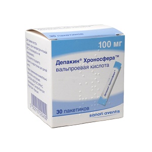 ДЕПАКИН ХРОНОСФЕРА 100мг N30 порошок ДЕПАКИН ХРОНОСФЕРА 100мг N30 порошок
