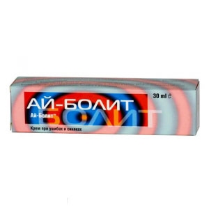 АЙ-БОЛИТ крем при ушибах и синяках 30мл АЙ-БОЛИТ крем при ушибах и синяках 30мл