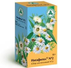 ИНГАФИТОЛ №2 (СБОР ДЛЯ ИНГАЛЯЦИЙ №2) 50г ИНГАФИТОЛ №2 (СБОР ДЛЯ ИНГАЛЯЦИЙ №2) 50г