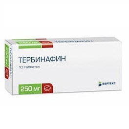 ТЕРБИНАФИН 250мг N10 таб. ТЕРБИНАФИН 250мг N10 таб.