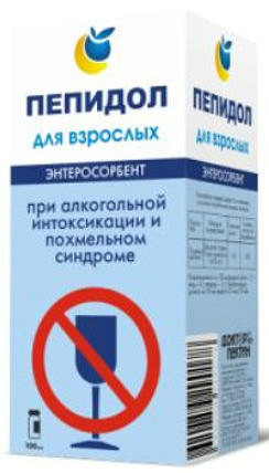 

ПЕПИДОЛ ПЭГ раствор при алкогольной интоксикации 5% 100мл