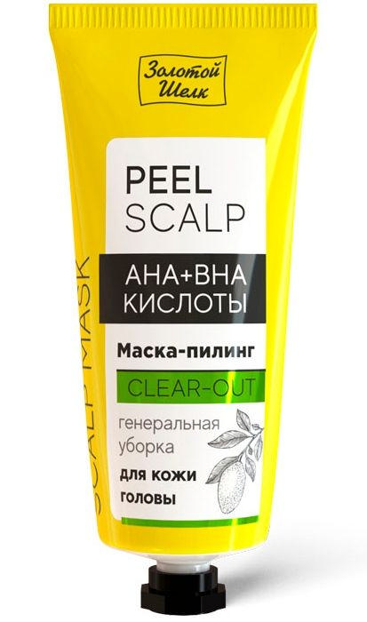

ЗОЛОТОЙ ШЕЛК маска-пилинг для кожи головы с АНА+ВНА кислоты 50мл