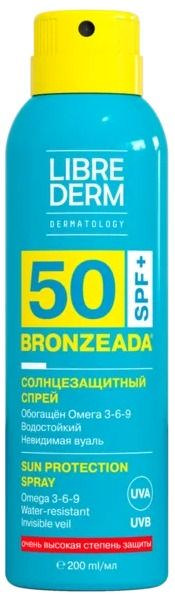 

ЛИБРИДЕРМ БРОНЗИАДА спрей солнцезащитный SPF50 200мл