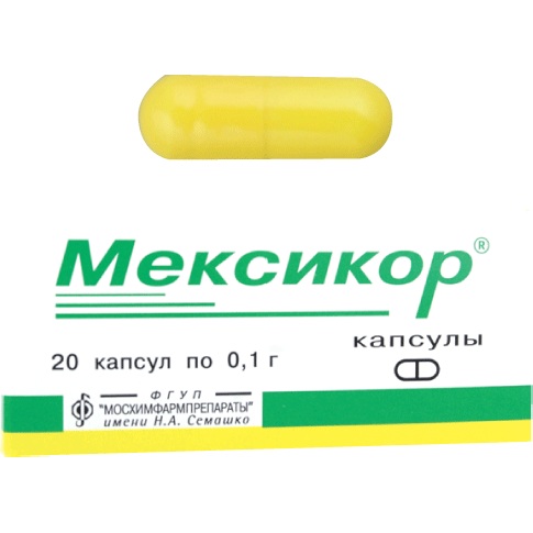 МЕКСИКОР 100мг N20 капс. МЕКСИКОР 100мг N20 капс.