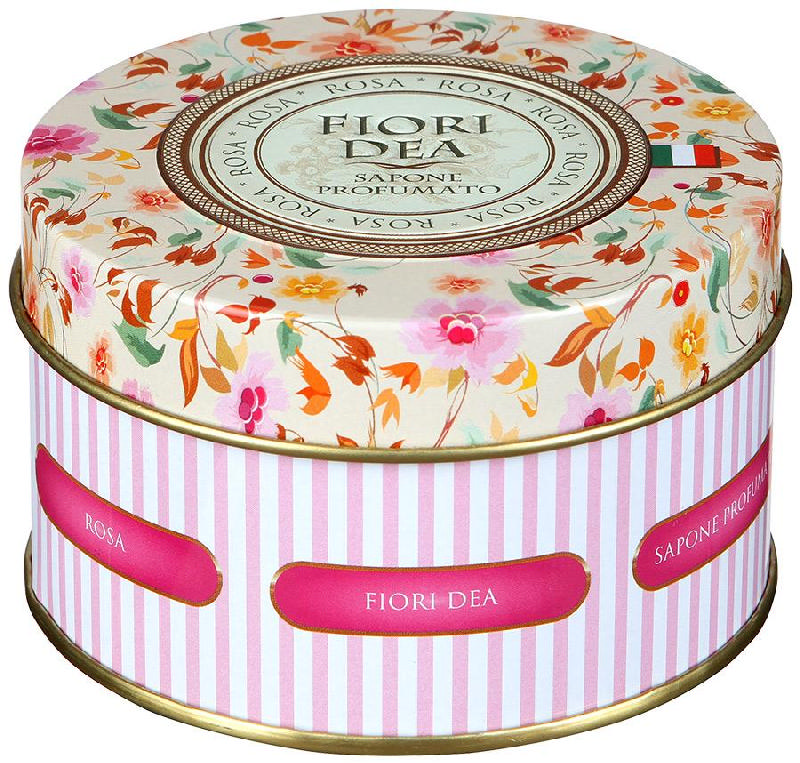

ФЬЕРИ ДЕЯ (FLORI DEA) мыло Ангел фигурное Роза 100г №2 жестяная банка
