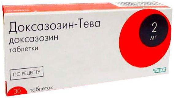 ДОКСАЗОЗИН-ТЕВА таблетки 2 мг 30 шт.