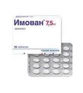 ИМОВАН 7,5мг N20 таб. покрытые пленочной оболочкой ИМОВАН 7,5мг N20 таб. покрытые пленочной оболочкой