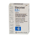 МАКСИПИМ 500мг N1 порошок д/приготовления р-ра д/инъекций МАКСИПИМ 500мг N1 порошок д/приготовления р-ра д/инъекций