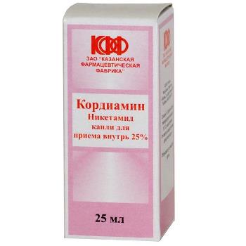 КОРДИАМИН 25% 25мл капли д/приема внутрь КОРДИАМИН 25% 25мл капли д/приема внутрь