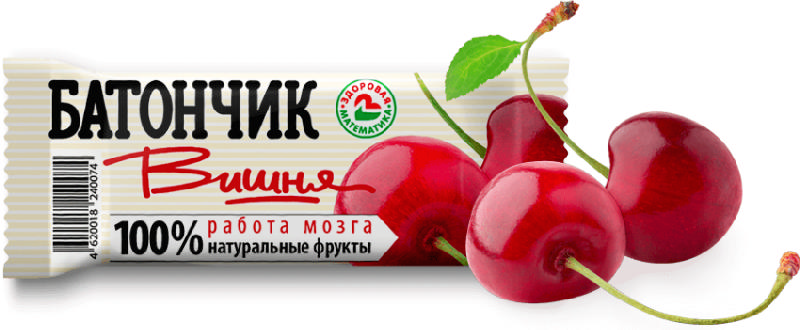 

ЗДОРОВАЯ МАТЕМАТИКА батончик фруктовый Вишня 40г