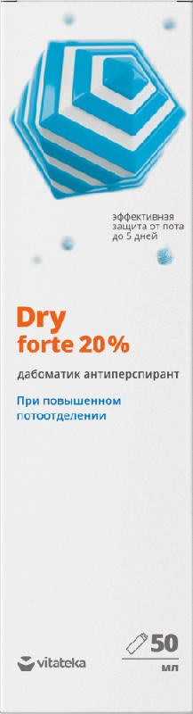 

ВИТАТЕКА ДРАЙ ФОРТЕ 20% антиперспирант дабоматик 50мл Химсинтез НПО ЗАО